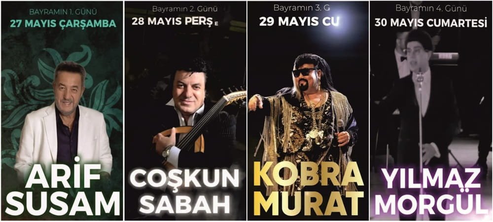 Urla’da bayram boyunca ünlüler sahne alacak